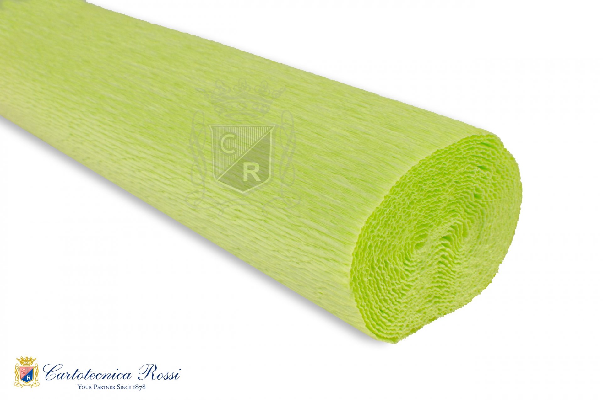 Crespate 'Fioristi' 140g (112 g/m²) 50x250 Tinta Unita - Verde Acido