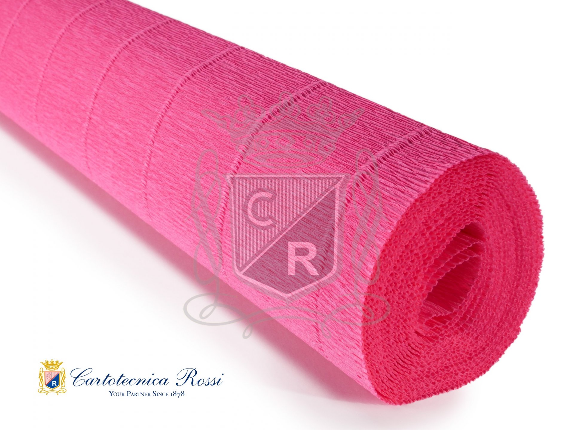 Crespate 'Fioristi' 140g (112 g/m²) 50x250 Tinta Unita - Rosa Ortensia